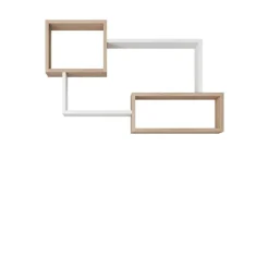 Meble Dla Dzieci|Półki>BRATEX Półka wisząca dąb sonoma biały TROIS 05