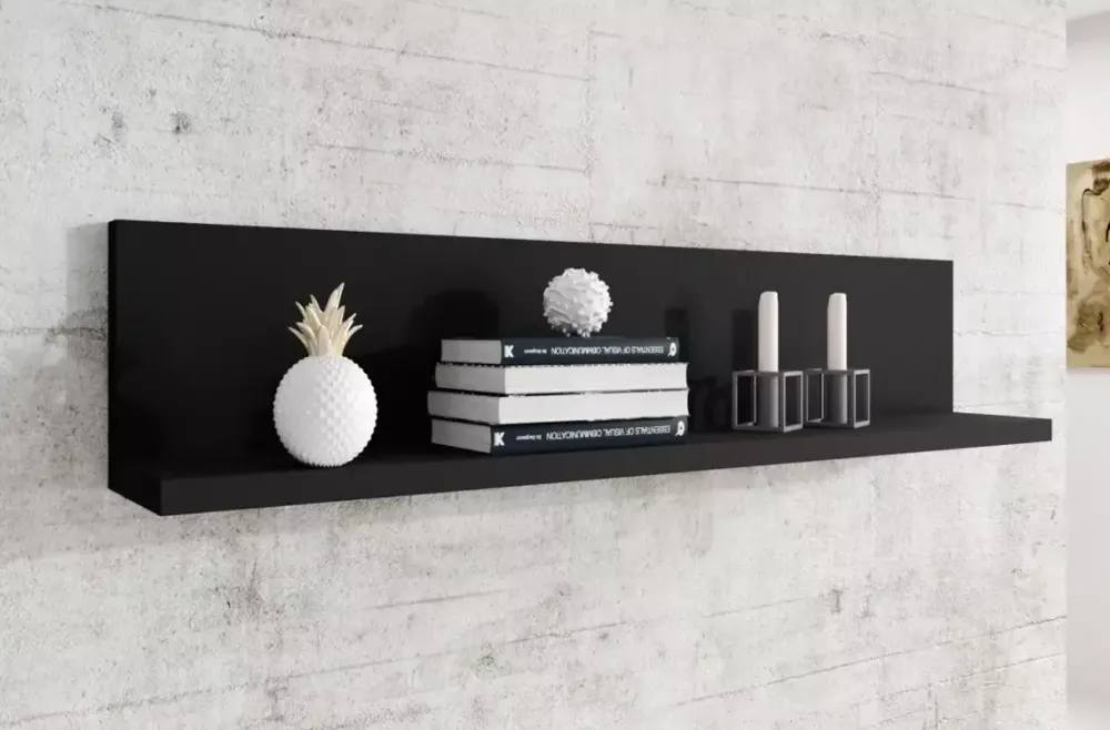 Półki>Helvetia Półka wisząca jednopoziomowa TABU mat czarny