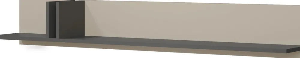 Półki>JUREK Półka wisząca na książki AVERO 150cm antracyt beż jasny