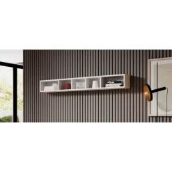 Zestawy Mebli Do Salonu|Półki>Helvetia Półka wisząca TENDER biała biały