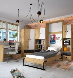 Zestawy Mebli Młodzieżowych|Półki></noscript>DOMEL Półka wisząca z drzwiami 120cm MONACO