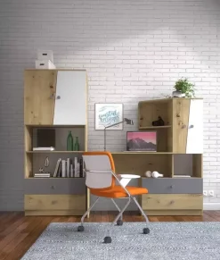 Zestawy Mebli Młodzieżowych|Półki></noscript>DOMEL Półka wisząca z drzwiami 120cm MONACO