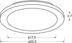Oświetlenie Przedpokoju|Oświetlenie Jadalni>Candellux Lighting Plafon łazienkowy IP44 LED 12W 3000K Pixel