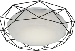 Oświetlenie Przedpokoju|Oświetlenie Sypialni>Candellux Lighting Plafon czarny lampa LED 24W 4000K Sven