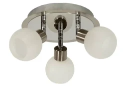 Oświetlenie Przedpokoju|Oświetlenie Sypialni>Candellux Lighting Plafon lampa sufitowa ALABASTER 3X40W G9 satyna chrom