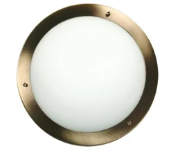 Oświetlenie Przedpokoju|Oświetlenie Łazienki>Candellux Lighting Plafon lampa sufitowa Aquila G9 Patyna IP44