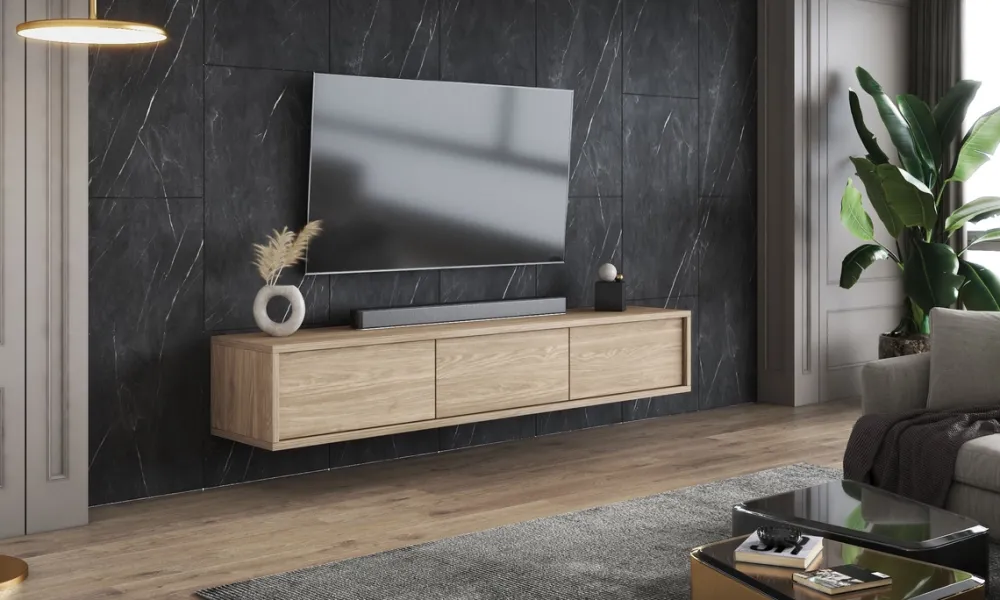 Szafki Rtv>Helvetia Podwieszana szafka RTV 180 cm nowoczesna do salonu FRIDA dąb olejowany