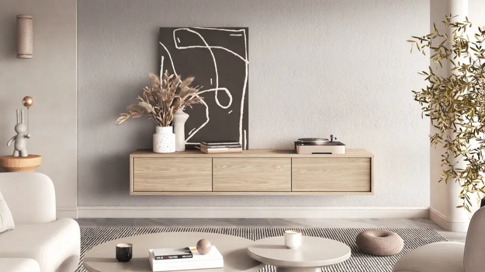 Szafki Rtv>Helvetia Podwieszana szafka RTV 180 cm nowoczesna do salonu FRIDA dąb olejowany