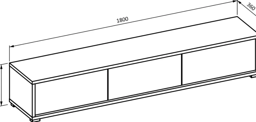 Szafki Rtv>Helvetia Podwieszana szafka RTV 180 cm nowoczesna do salonu FRIDA dąb olejowany