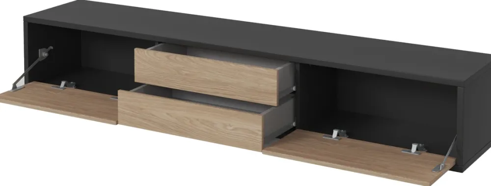 Szafki Rtv>Helvetia Podwieszana szafka RTV nowoczesna 180 cm z szufladami FRIDA