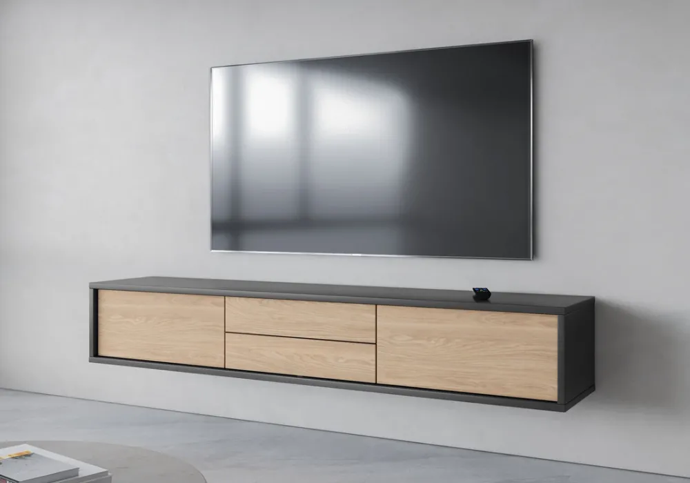 Szafki Rtv>Helvetia Podwieszana szafka RTV nowoczesna 180 cm z szufladami FRIDA