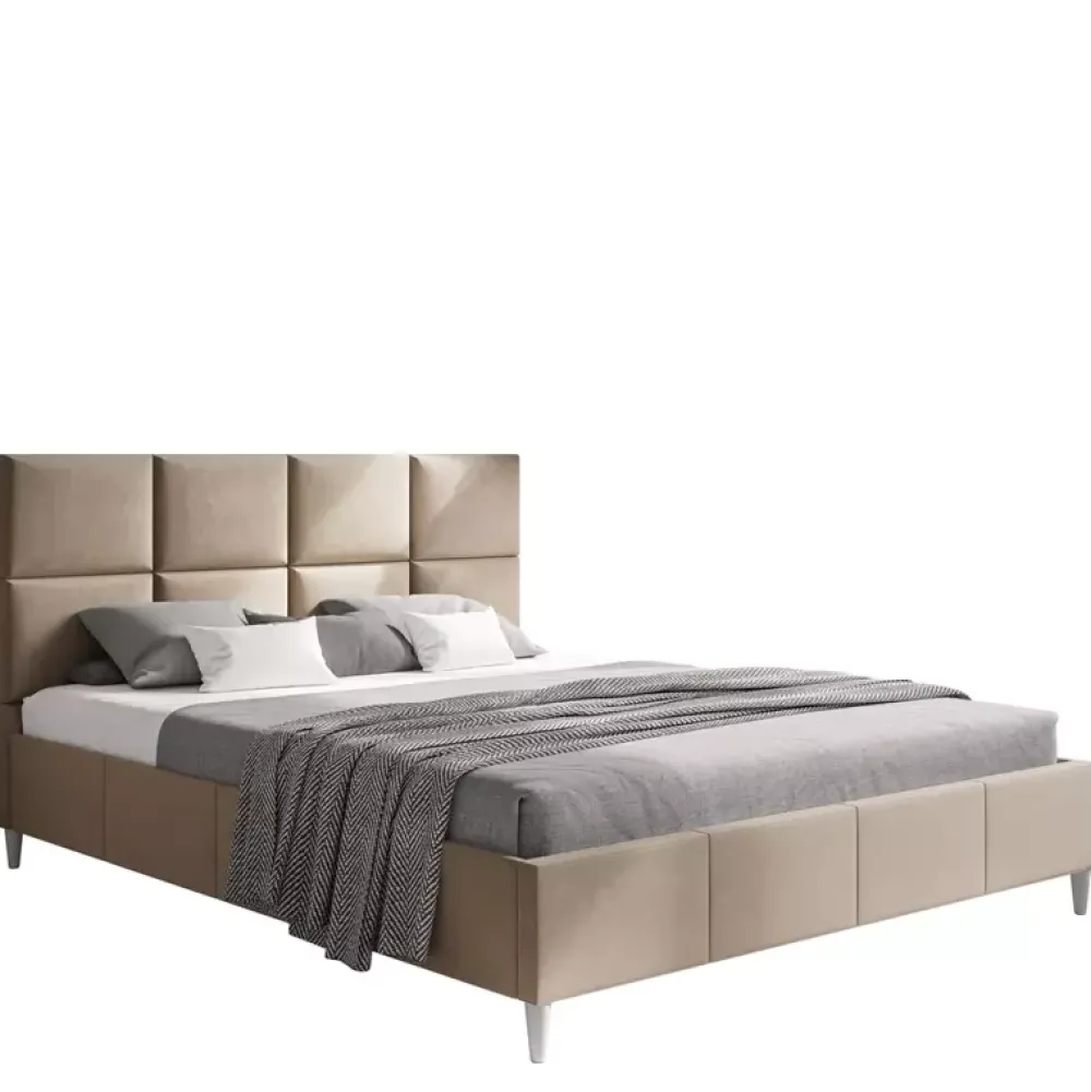 Łóżka Z Zagłówkiem|Łóżka Na Nóżkach>Riban Podwójne łóżko tapicerowane 180x200 cm BOTER