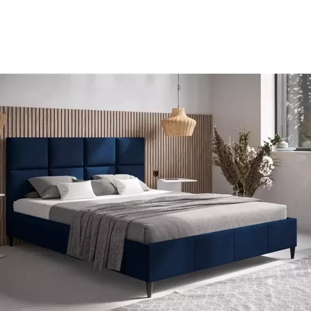 Łóżka Z Zagłówkiem|Łóżka Na Nóżkach>Riban Podwójne łóżko tapicerowane 180x200 cm BOTER