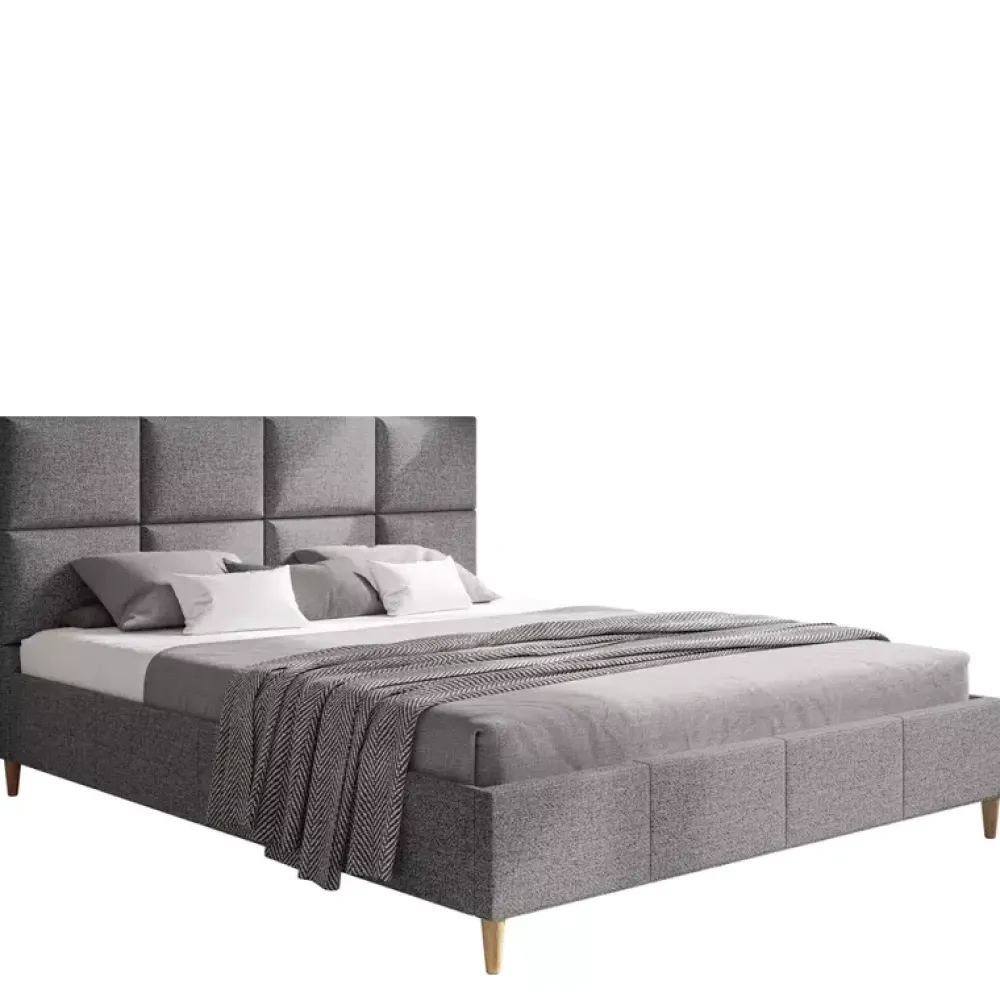 Łóżka Z Zagłówkiem|Łóżka Na Nóżkach>Riban Podwójne łóżko tapicerowane 180x200 cm BOTER