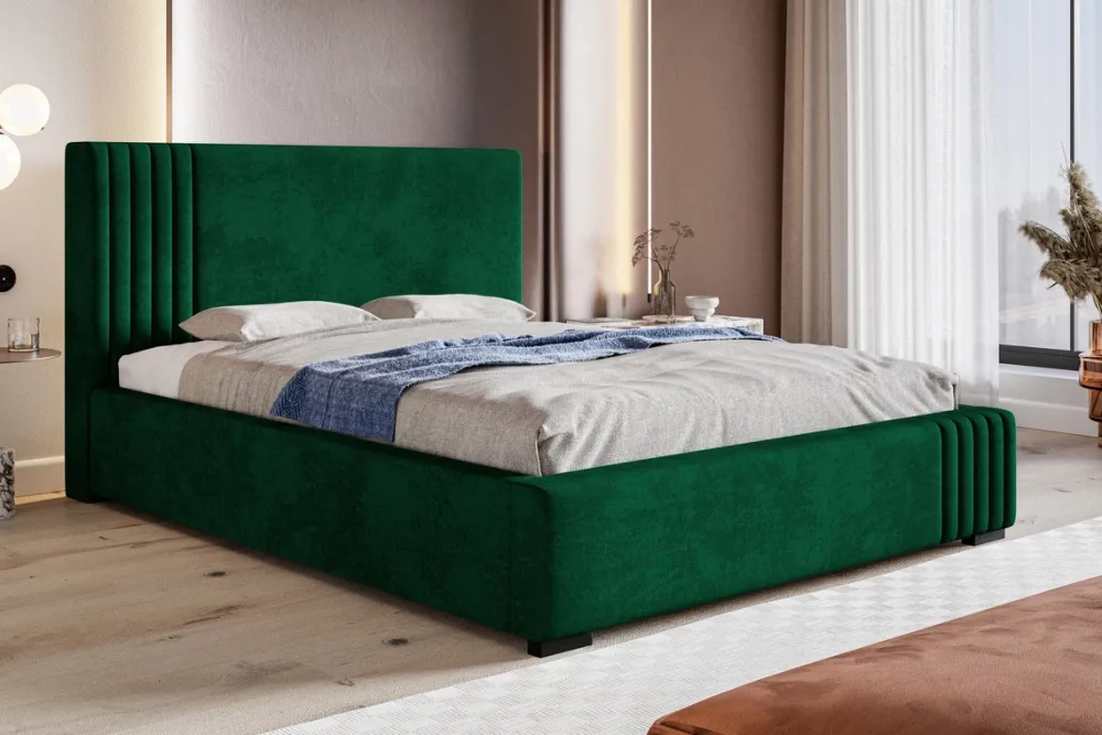 Łóżka Młodzieżowe|Łóżka Z Zagłówkiem>Riban Podwójne łóżko 160x200 cm do sypialni SENSO