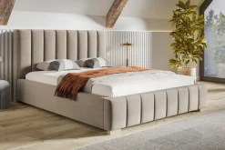 Łóżka Z Zagłówkiem|Łóżka Z Pojemnikiem>Riban Podwójne łóżko 200x200 cm do sypialni SENDY