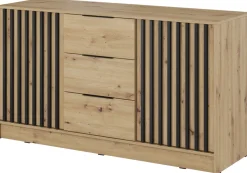 Komody>PIASKI Pojemna komoda dąb artisan KELLY