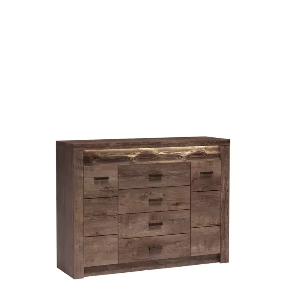 Zestawy Mebli Do Sypialni|Komody>JARSTOL Pojemna komoda z szufladami INELI