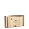 Zestawy Mebli Do Salonu|Komody>JARSTOL Pojemna komoda z szufladami DENEA