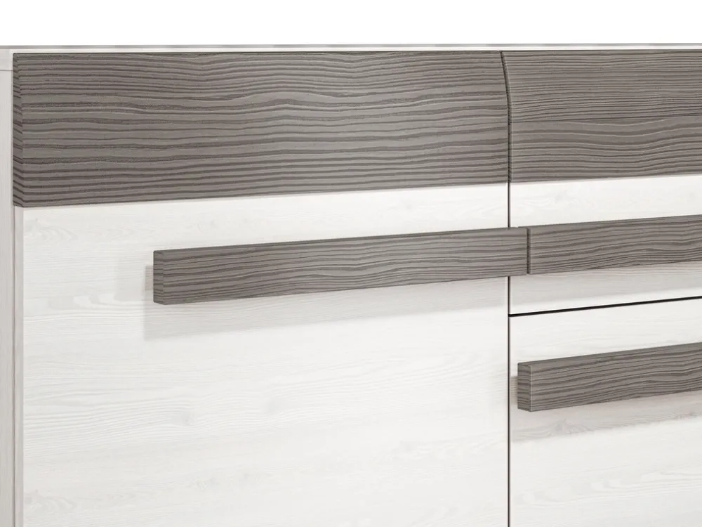 Zestawy Mebli Do Sypialni|Zestawy Mebli Do Salonu>ML Meble Pojemna nowoczesna komoda z szufladami 138 cm BLANCO