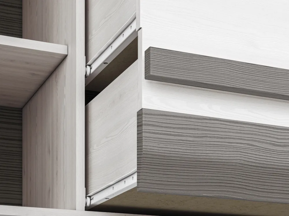 Zestawy Mebli Do Sypialni|Zestawy Mebli Do Salonu>ML Meble Pojemna nowoczesna komoda z szufladami 138 cm BLANCO