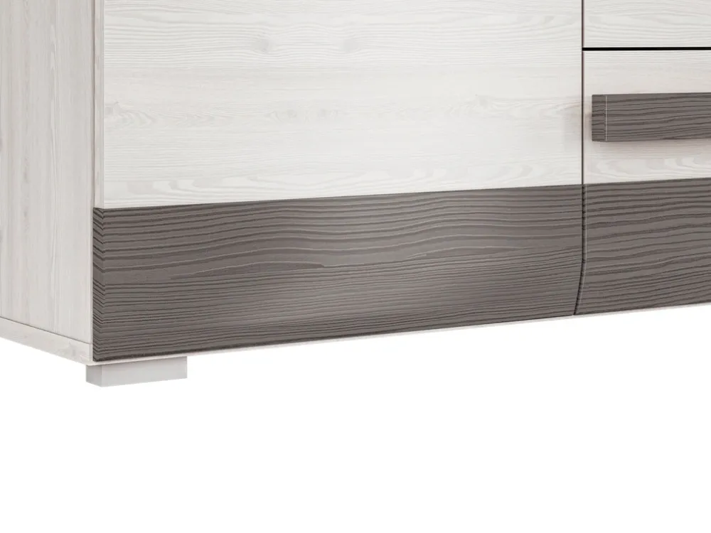 Zestawy Mebli Do Sypialni|Zestawy Mebli Do Salonu>ML Meble Pojemna nowoczesna komoda z szufladami 138 cm BLANCO