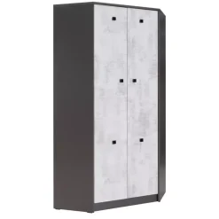 Meble Dla Dzieci|Zestawy Mebli Młodzieżowych>JUREK Pojemna szafa narożna do pokoju młodzieżowego 92cm TOM