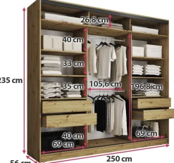 Zestawy Mebli Do Przedpokoju|Szafy Trzydrzwiowe><noscript><img width=