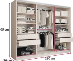 Zestawy Mebli Do Przedpokoju|Szafy Trzydrzwiowe><noscript><img width=