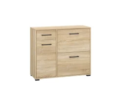 Szafki Na Buty|Zestawy Mebli Do Przedpokoju>ML Meble Pojemna szafka na buty do przedpokoju 90 cm CARO dąb sonoma