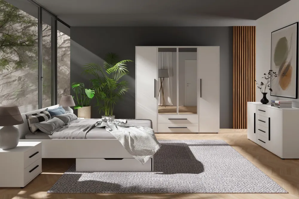 Pozostałe|Zestawy Mebli Do Sypialni>GiB Meble Pojemnik na pościel MAXIDO biały