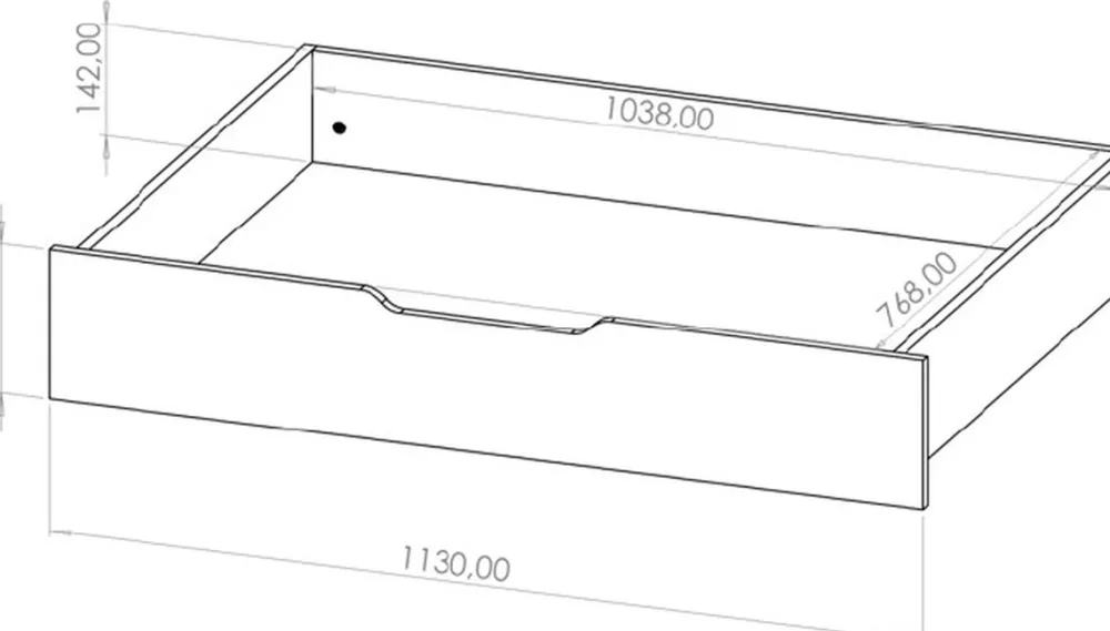 Pozostałe|Zestawy Mebli Do Sypialni>GiB Meble Pojemnik na pościel MAXIDO biały