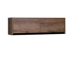 Zestawy Mebli Do Sypialni|Zestawy Mebli Młodzieżowych>GiB Meble Praktyczna szafka wisząca 120 cm dąb monastery/czarny połysk DENIS