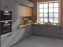 Meble Kuchenne>Lempert Praktyczny zestaw nowoczesnych mebli kuchennych NEPO antracyt dąb artisan