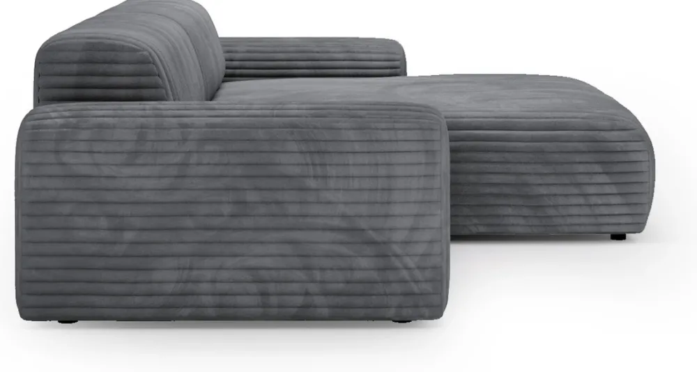 Meble Dla Dzieci|Narożniki>Polak Meble Prawostronny sztruksowy szary narożnik do salonu SEFO