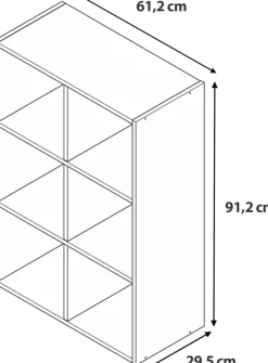Regały Na Książki|Regały Dla Dzieci></noscript>INTER MEBLE Regał 61 cm do salonu z półkami CORTA biały