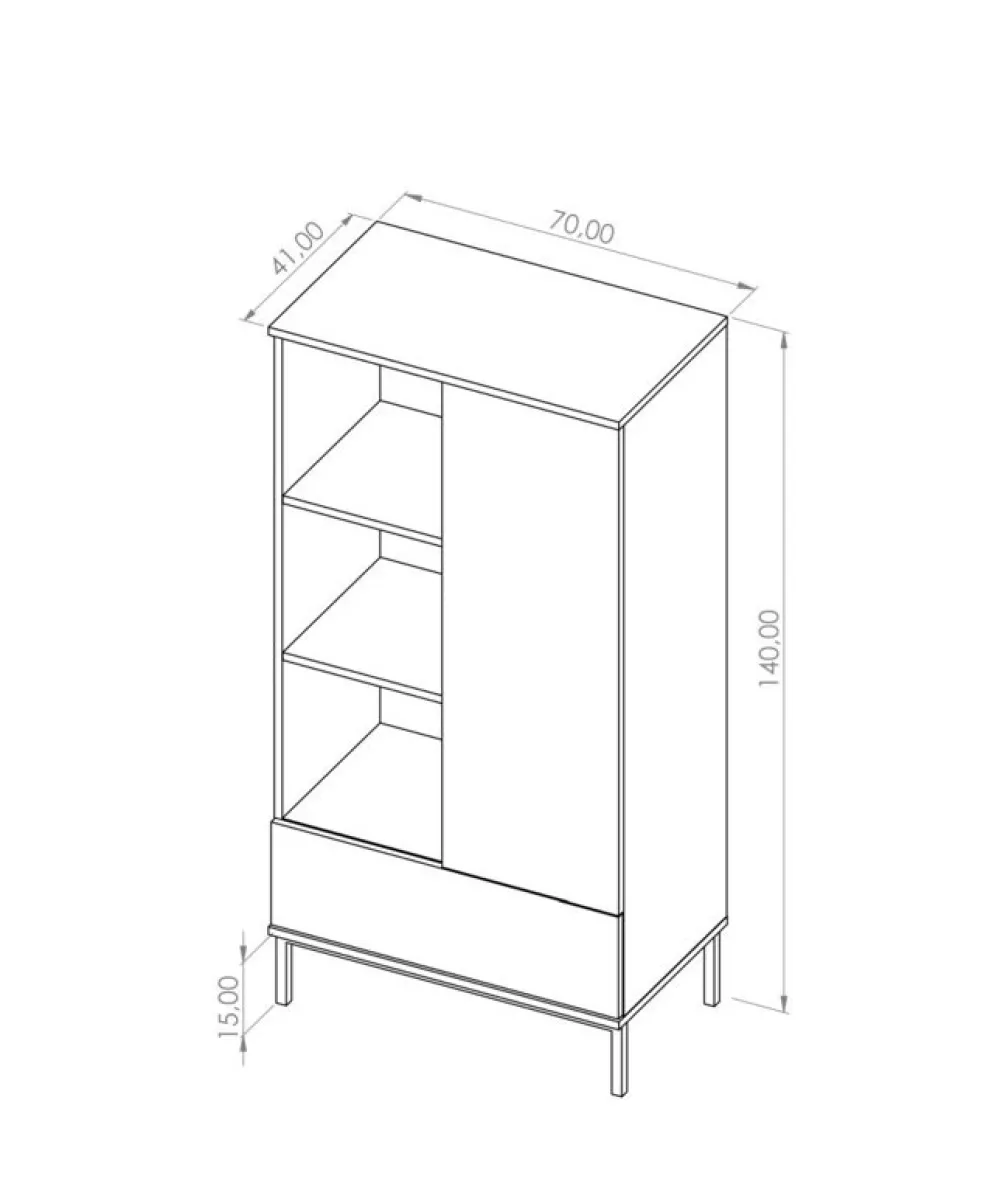 Regały Loftowe>GiB Meble Regał loft QUARTE