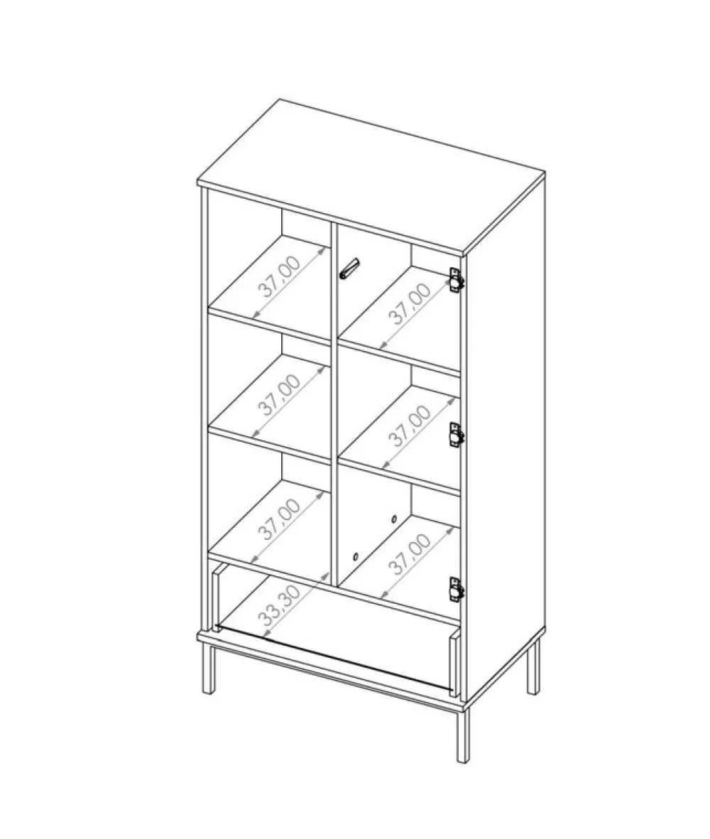 Regały Loftowe>GiB Meble Regał loft QUARTE