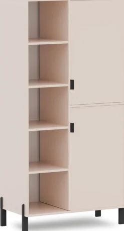 Regały Loftowe|Regały Na Książki>Stolar Regał na książki do salonu 155,5 cm beż piaskowy