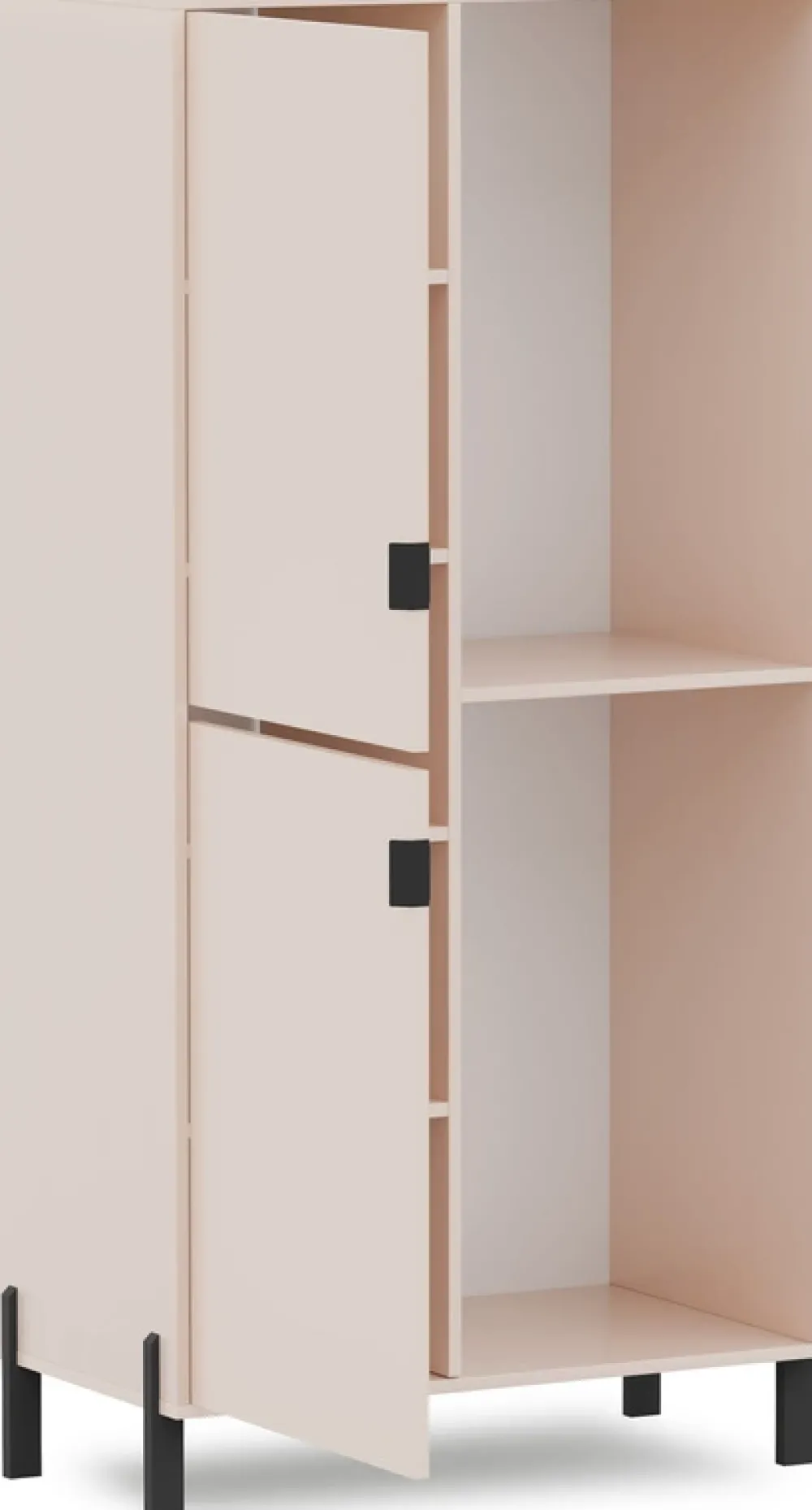 Regały Loftowe|Regały Na Książki>Stolar Regał na książki do salonu 155,5 cm beż piaskowy