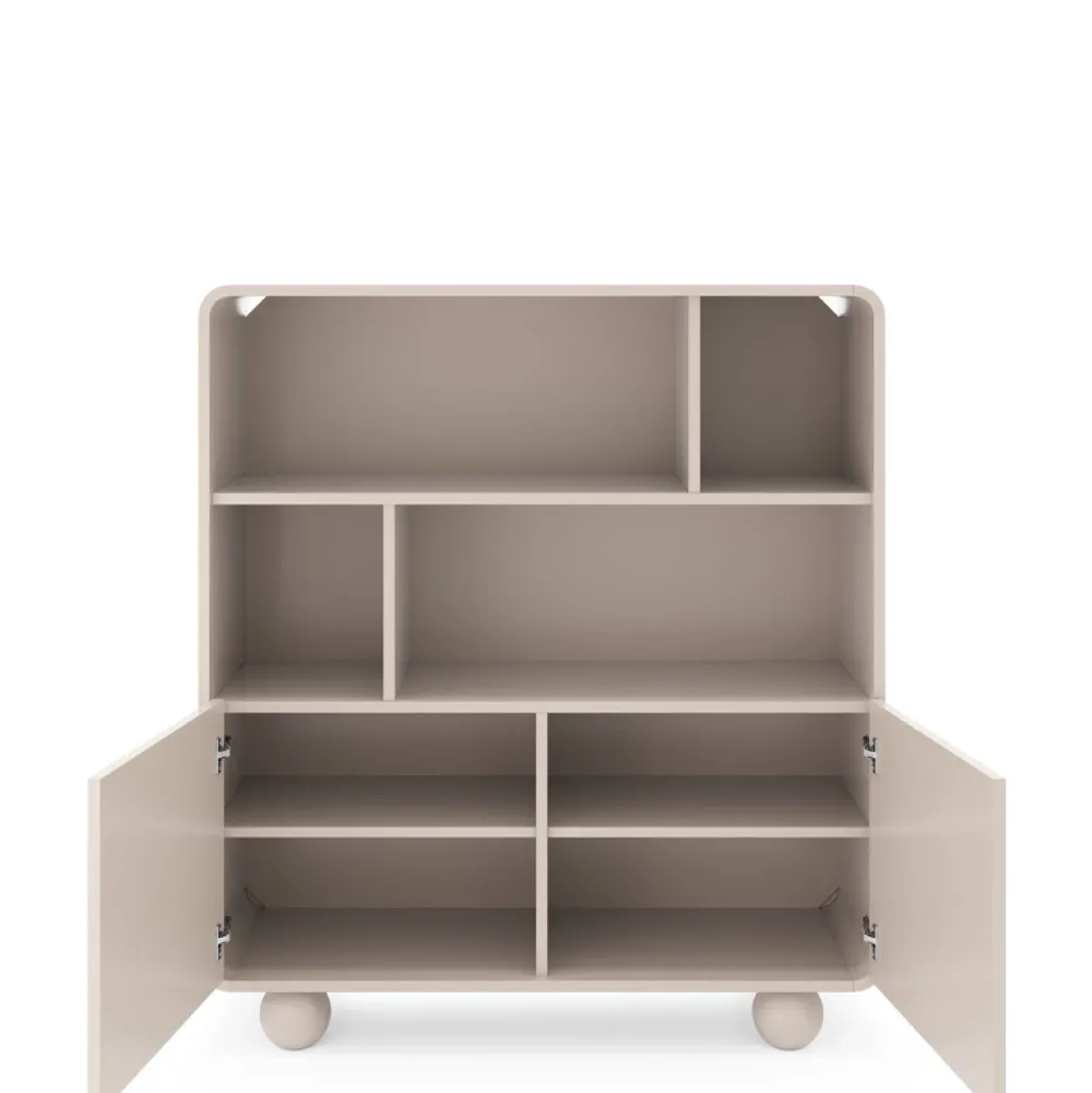 Regały Na Książki|Zestawy Mebli Do Salonu>PIASKI Regał na książki do salonu 108 cm kaszmir AVELON