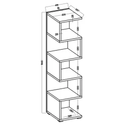 Regały Na Książki|Regały Dla Dzieci>Lempert Regał na książki MEIRA szary jasny