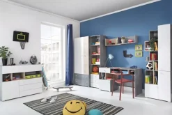 Regały Biurowe|Zestawy Mebli Młodzieżowych>MEBLAR Regał na książki z szafkami 60 cm SIREN