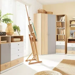 Meble Młodzieżowe|Zestawy Mebli Młodzieżowych></noscript>MEBLAR Regał na książki z szufladami PATHE