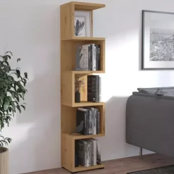 Regały Dla Dzieci|Regały Biurowe></noscript>Lempert Regał na kwiaty MEIRA dąb artisan