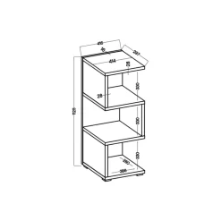 Regały Na Książki|Regały Dla Dzieci>Lempert Regał na zabawki MEIRA dąb artisan
