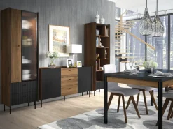 Regały Loftowe|Regały Na Książki>DOLMAR Regał otwarty na książki z szufladą 60 cm PINNACLE