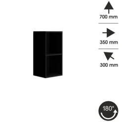 Meble Dla Dzieci|Meble Młodzieżowe>BROMARKT Regał wiszący PREMIUM czarny