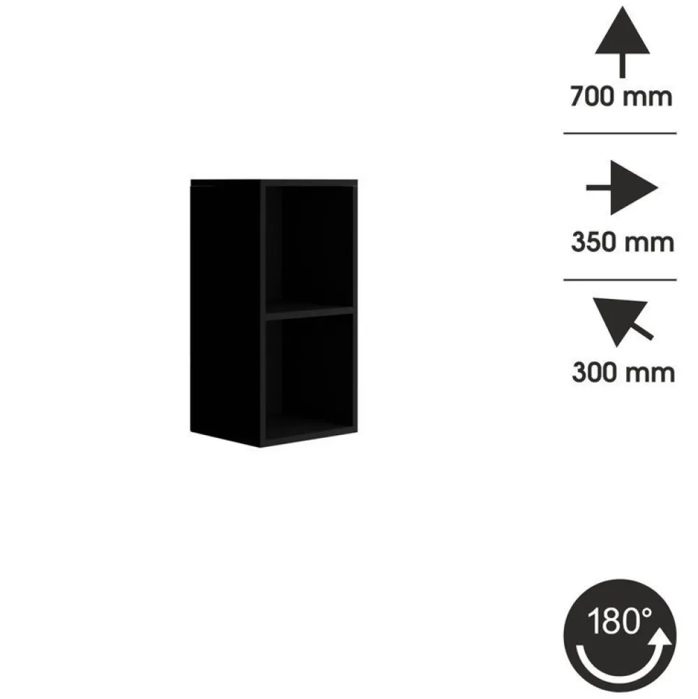 Meble Dla Dzieci|Meble Młodzieżowe>BROMARKT Regał wiszący PREMIUM czarny