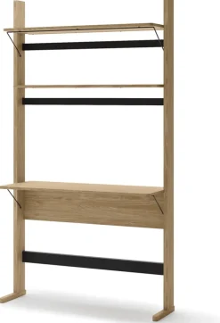 Regały Na Książki|Zestawy Mebli Młodzieżowych>lenart. Regał z biurkiem 108 cm do pokoju młodzieżowego dąb olejowany OLLIE